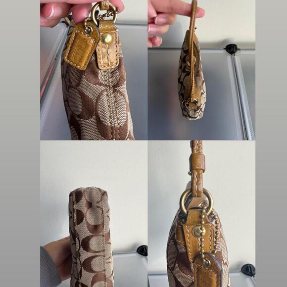 Coach Y2K Tan Signature Turnlock Mini Shoulder Bag - Picture 7 of 7